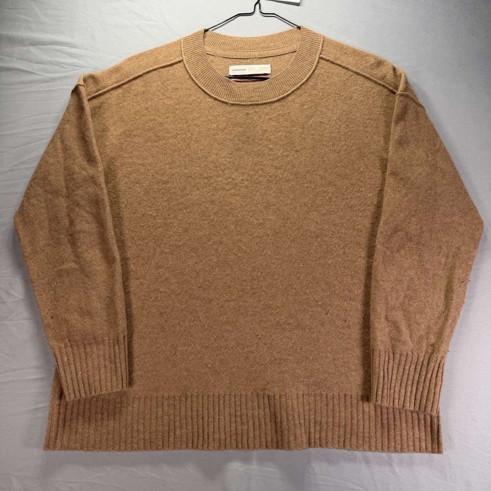 Anthropologie Pilcro Sweater Womens Medium Brown Pure Cashmere Oversized Soft